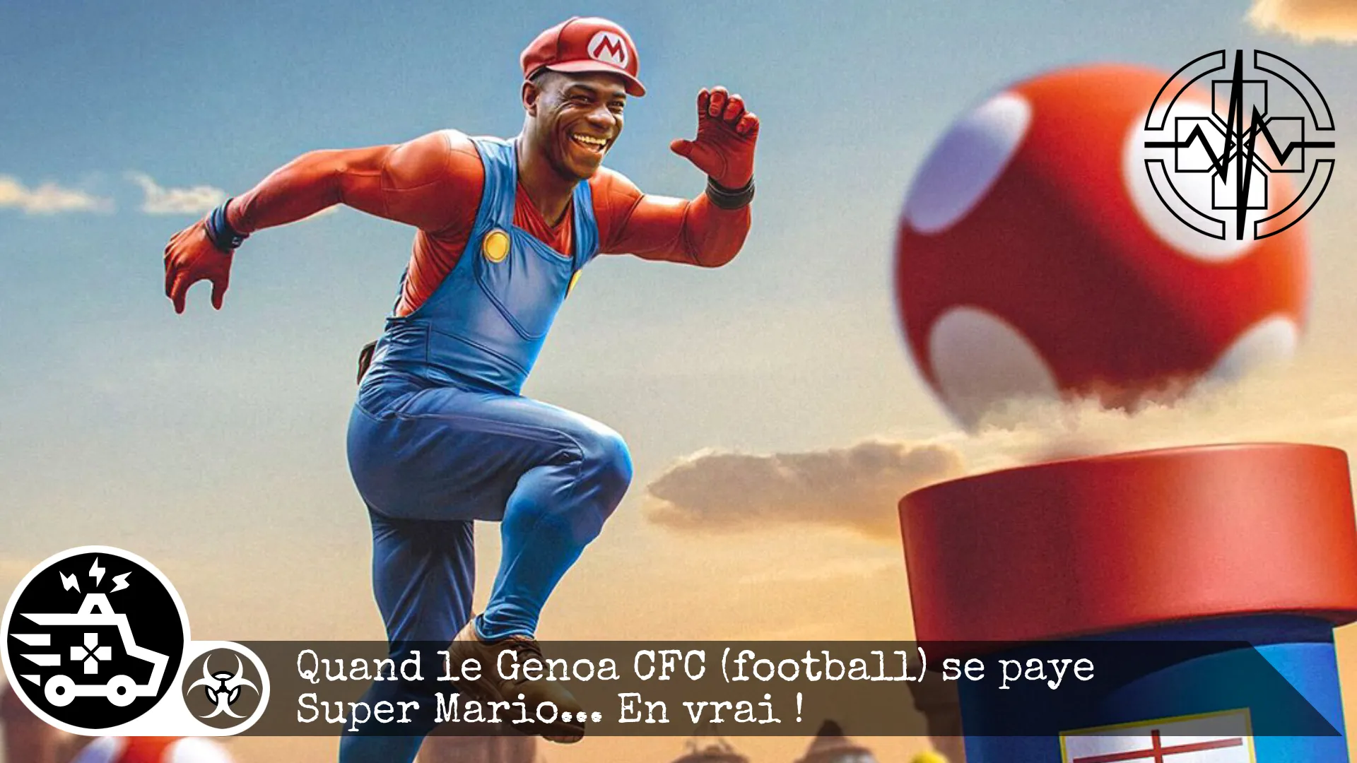 Quand le Genoa CFC (football) se paye Super Mario… en vrai !