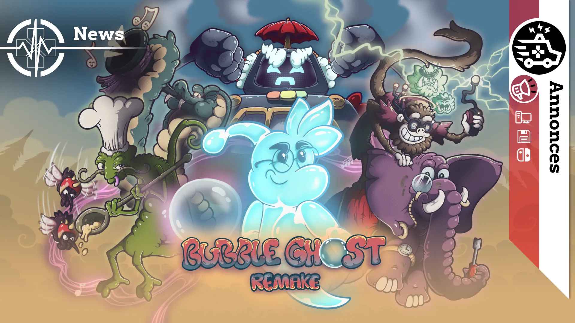 Bubble Ghost Remake relancera une pépite française oubliée, dès le 27 mars !